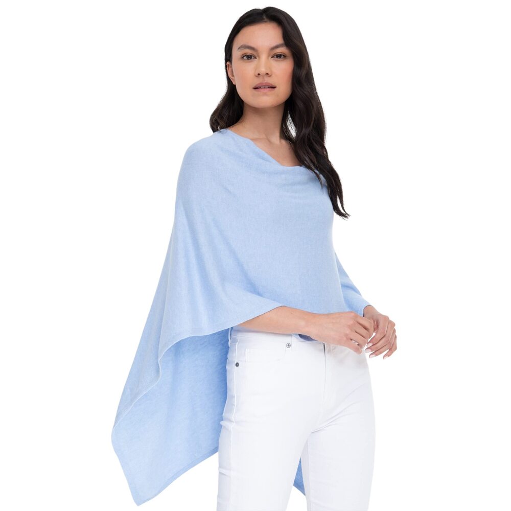 7456 By Alashan Lightweight & Super Soft Cashmere Blend Poncho- Great Gift